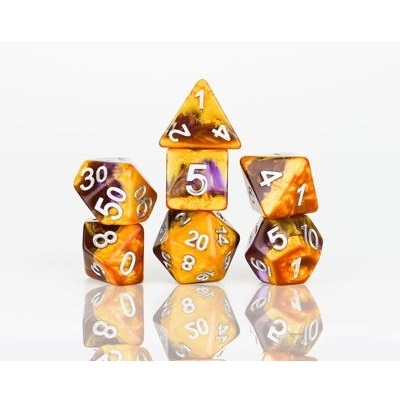 Amethyst Geode Dice set - Rollespilsterninger - Sirius Dice